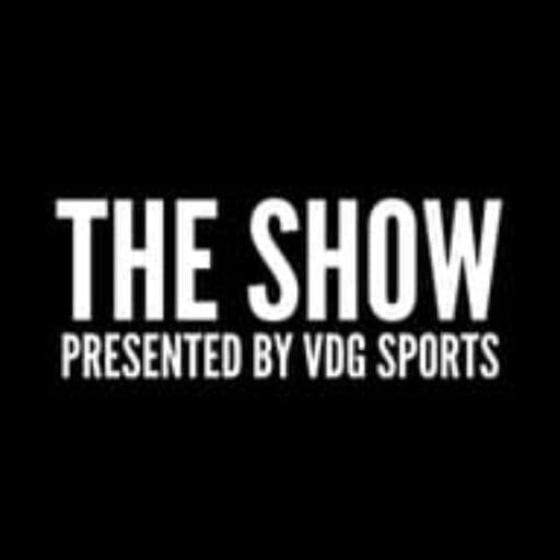 Text reads "THE SHOW PRESENTED BY VDG SPORTS" on a black background.